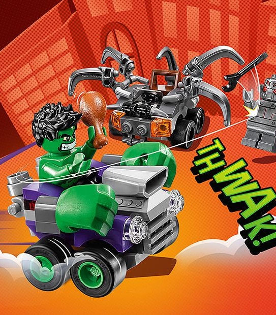 LEGO&reg; Marvel Super Heroes Mighty Micros: Hulk Vs. Ultron 76066