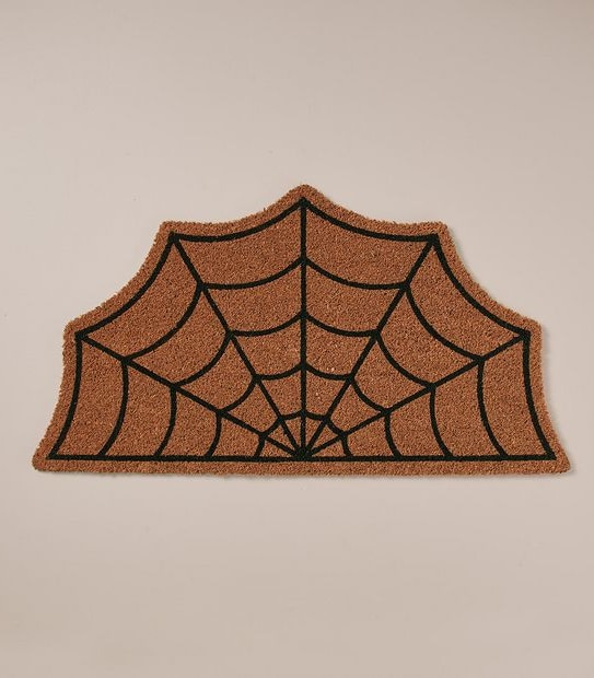 Halloween Spider Web Door Mat