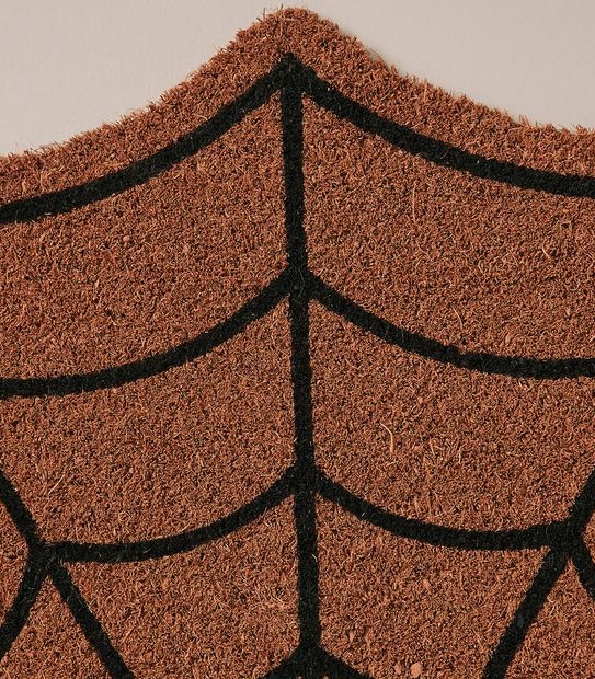 Halloween Spider Web Door Mat
