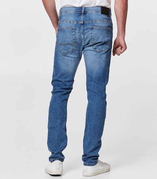 DENIM Phoenix Slim Tapered Jeans - Bright Blue