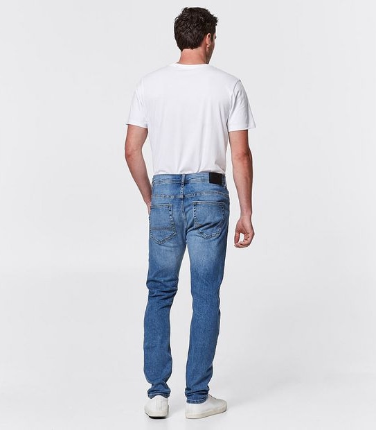 DENIM Phoenix Slim Tapered Jeans - Bright Blue
