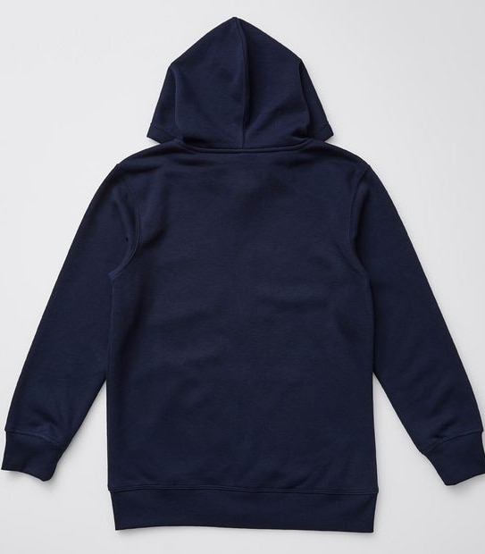 Zip Through Fleece Hoodie - Navy