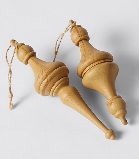 Faux Timber Finial - 2 Pack