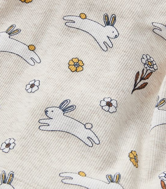 Baby Organic Cotton Rib Pyjama Set