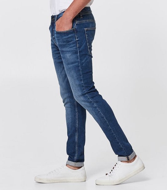 DENIM Austin Skinny Jeans - Mid Blue