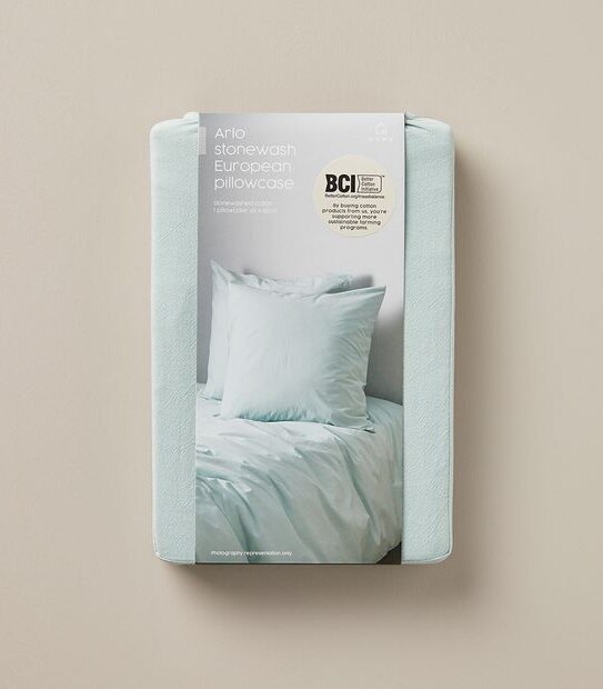 Arlo Stonewash European Pillowcase