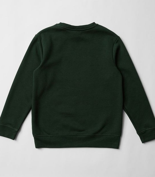 Crew Neck School Jumper - Bottle Green