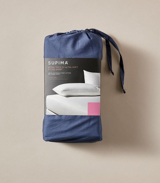Supima 400 Thread Count Cotton Fitted Sheet
