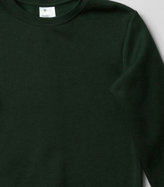 Crew Neck School Jumper - Bottle Green