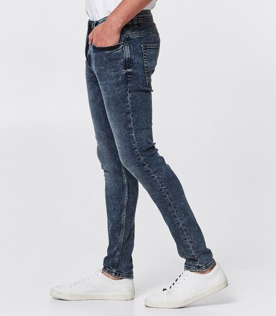 DENIM Austin Skinny Jeans - Blue Acid Wash