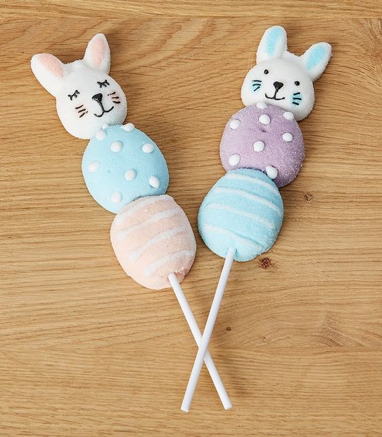 The Fabulous Food Company Easter Decorated Marshmallow Lollipop Assorted 45g