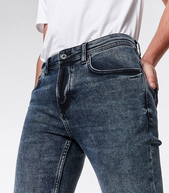 DENIM Austin Skinny Jeans - Blue Acid Wash