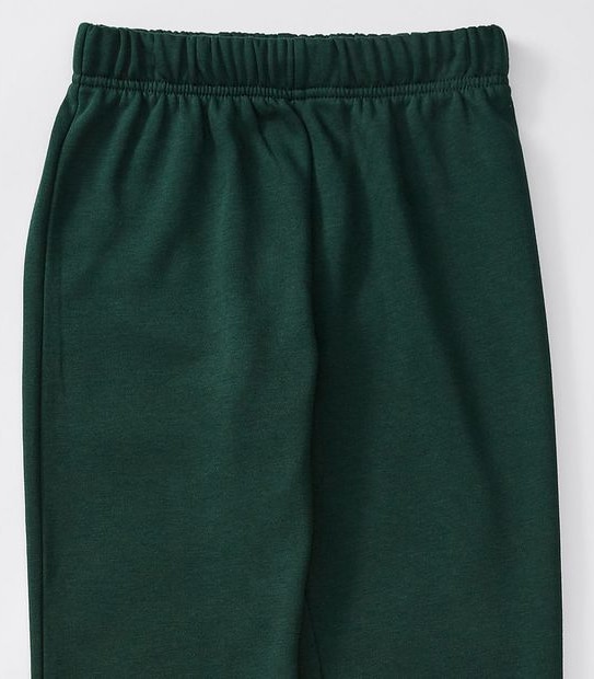 Fleece Cuffed School Trackpants - Green