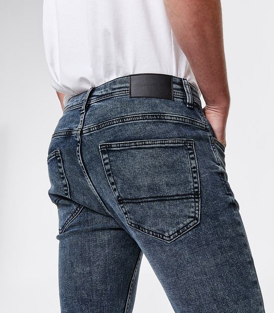 DENIM Austin Skinny Jeans - Blue Acid Wash