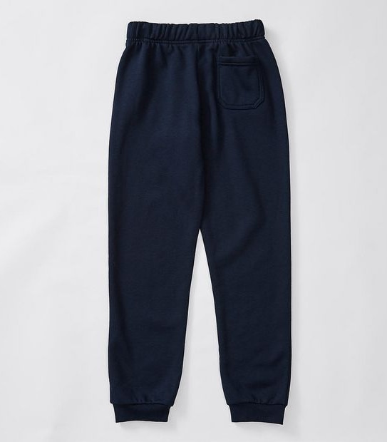 Fleece Cuffed School Trackpants - Navy Blue