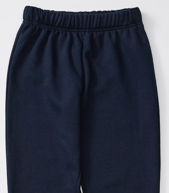 Fleece Cuffed School Trackpants - Navy Blue
