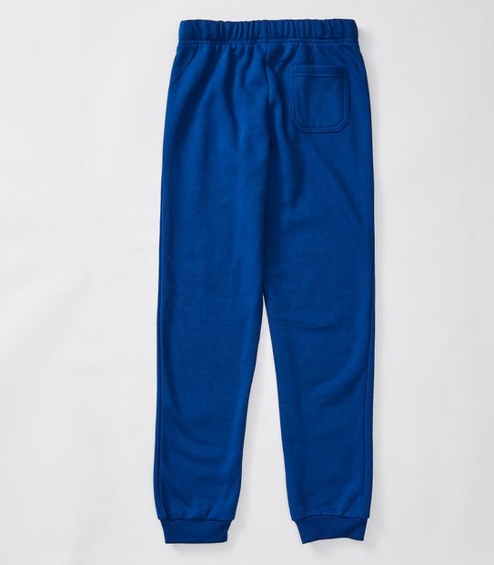 Fleece Cuffed School Trackpants - Blue