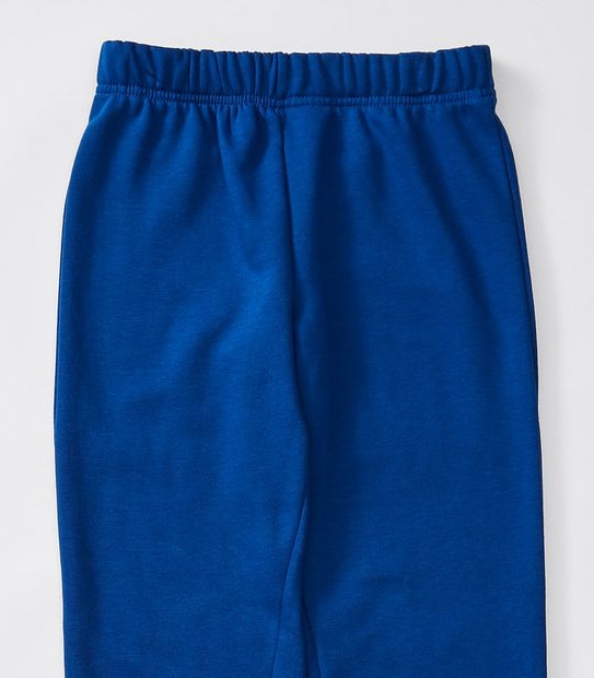 Fleece Cuffed School Trackpants - Blue