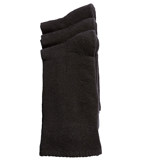 3 Pack All Day Socks Cushion Foot - Black