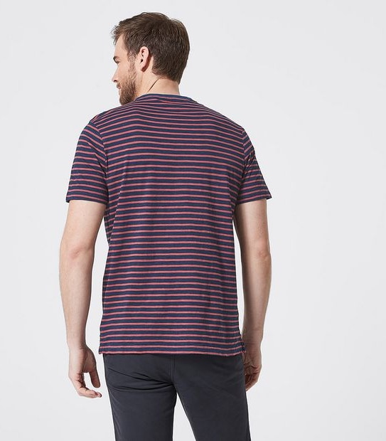 Stripe T-Shirt - Red & Indigo