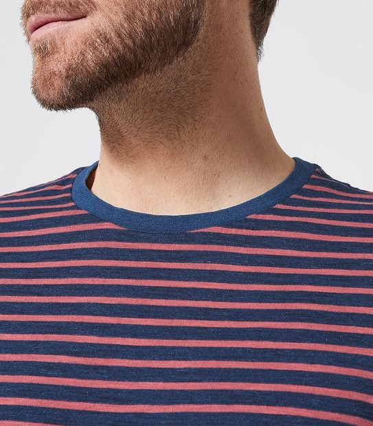 Stripe T-Shirt - Red & Indigo