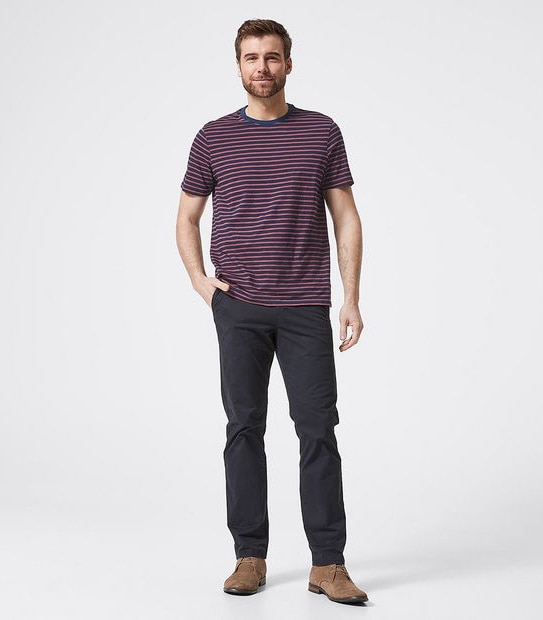 Stripe T-Shirt - Red & Indigo