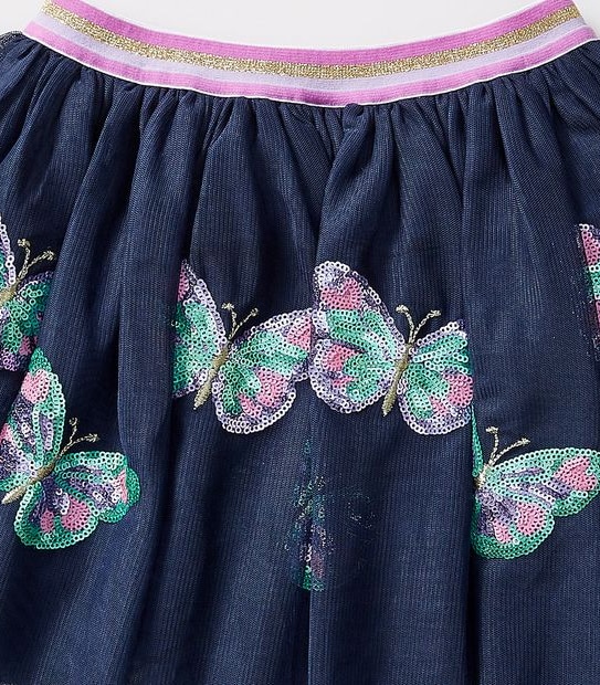 Mesh Sequin Skirt