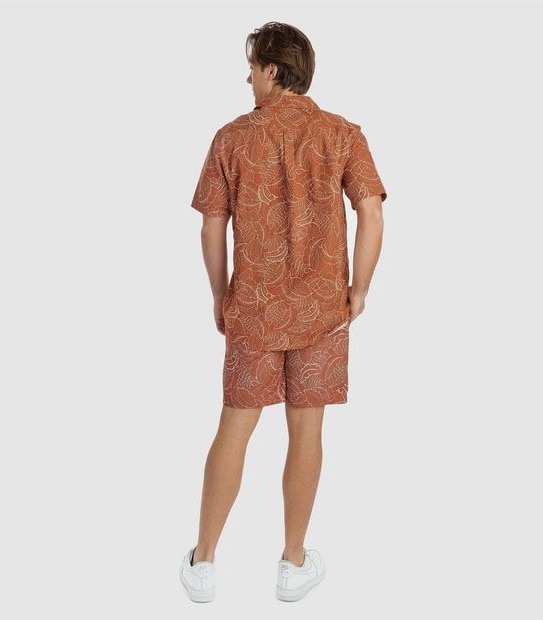 Piping Hot Banana Leaf Print Shirt