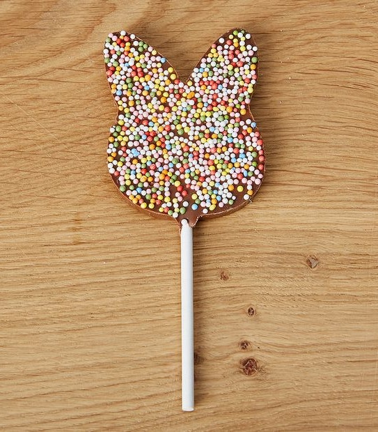 The Fabulous Food Company Easter Shaped Milk Chocolate Rainbow Speckled Lollipop 35g 2 of 4