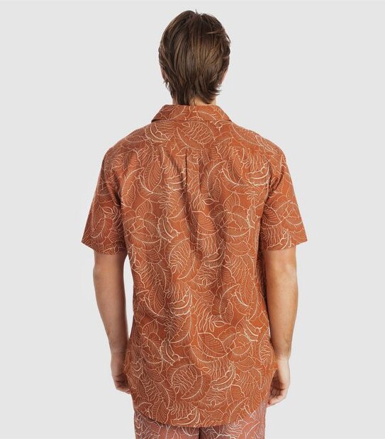 Piping Hot Banana Leaf Print Shirt