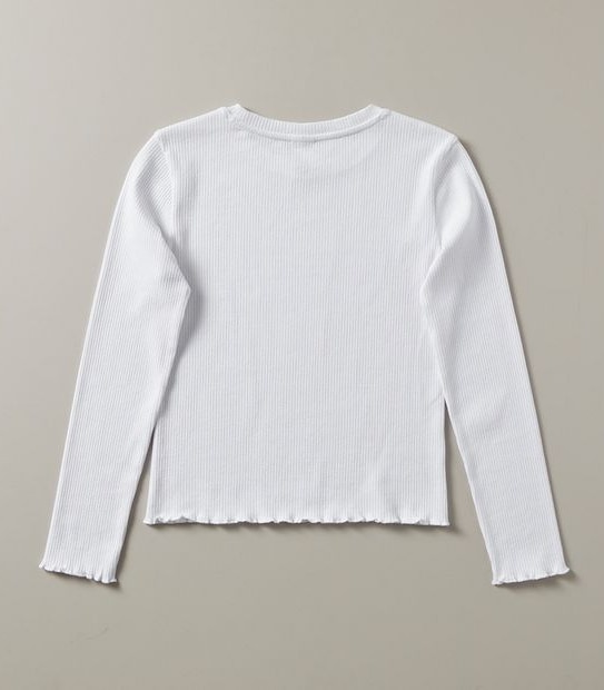 Rib Long Sleeve Top