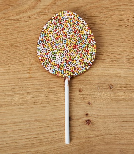 The Fabulous Food Company Easter Shaped Milk Chocolate Rainbow Speckled Lollipop 35g 4 of 4