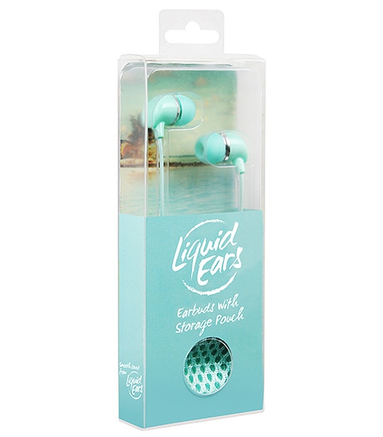 Liquid Ears In-Ear Headphones With Storage Pouch