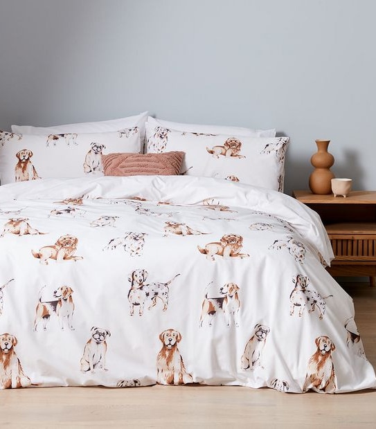 Dexter Dog Quilt Cover Set