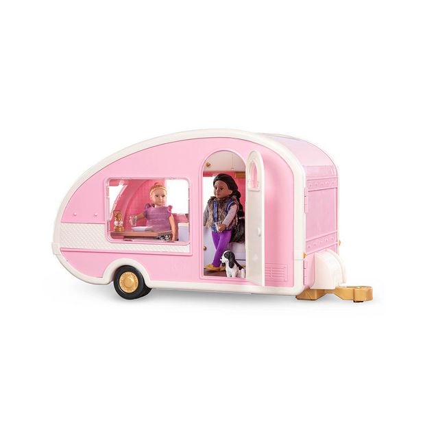 Lori Roller Glamper Pink Camper for 15cm Dolls Target Australia