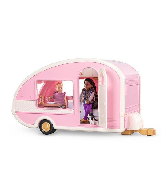Lori Roller Glamper - Pink Camper for 15cm Dolls