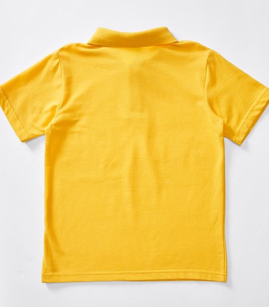 Short Sleeve School Polo Top - Gold