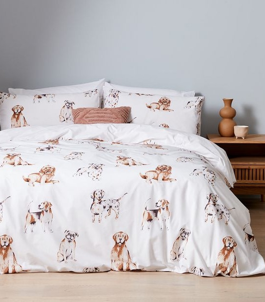 Dexter Dog Quilt Cover Set
