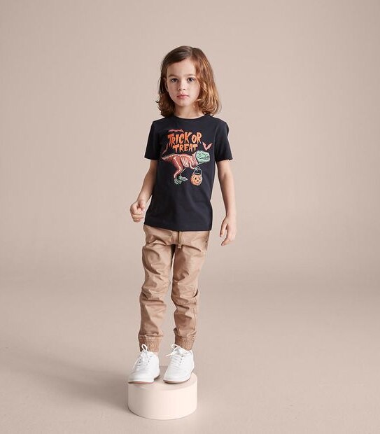 Halloween Glow-In-The-Dark Dinosaur T-shirt