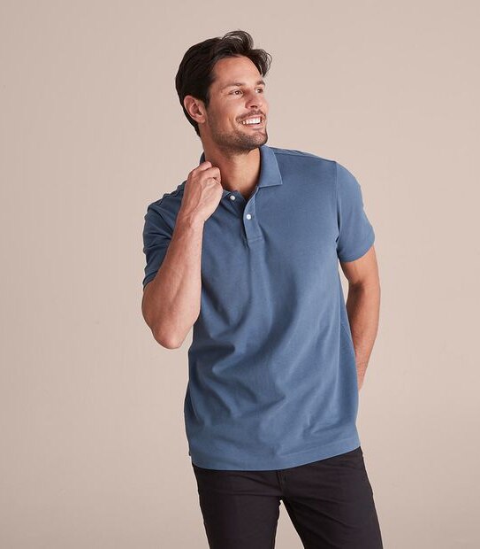 Pique Polo Top