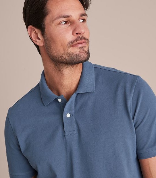 Pique Polo Top