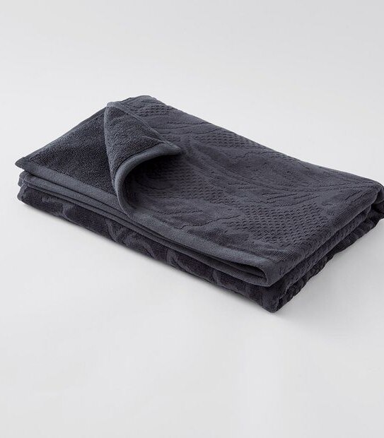Floral Velour Bath Towel