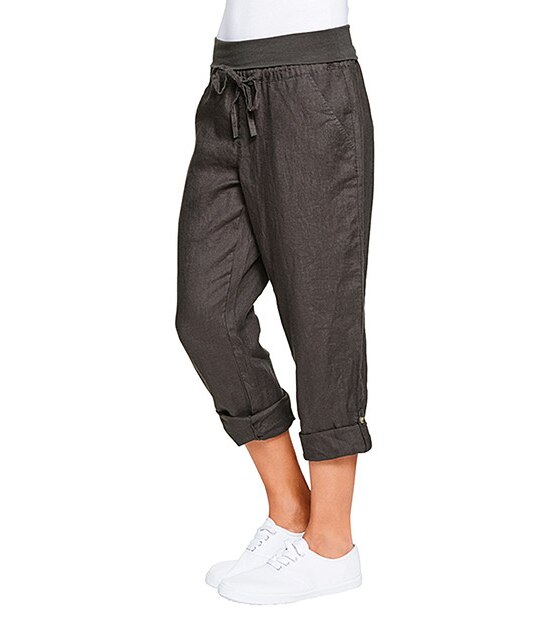 Linen Crop Pants Iron Target Australia