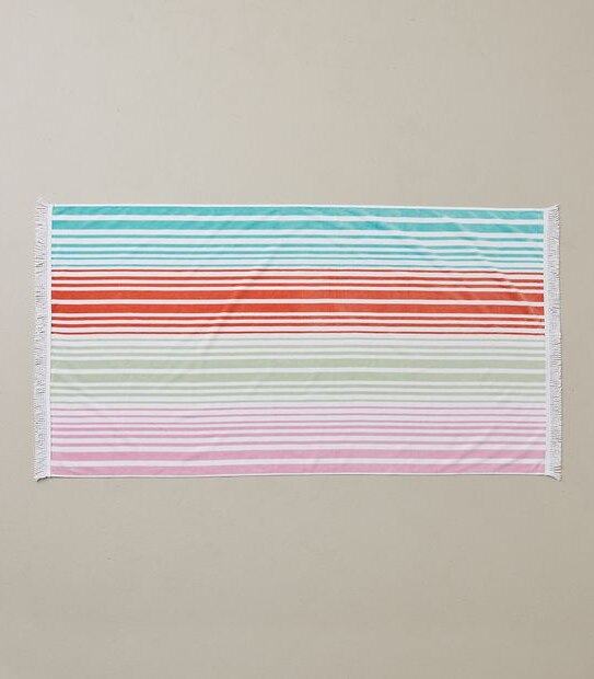 Frankie Bright Stripe Beach Towel
