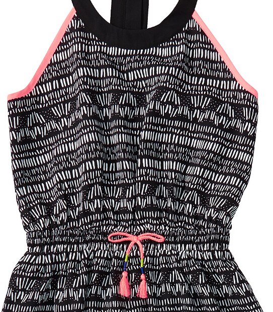Girls' Printed Midi Dress
