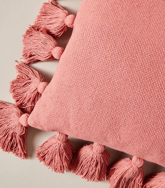 Textured Tassel Cushion
