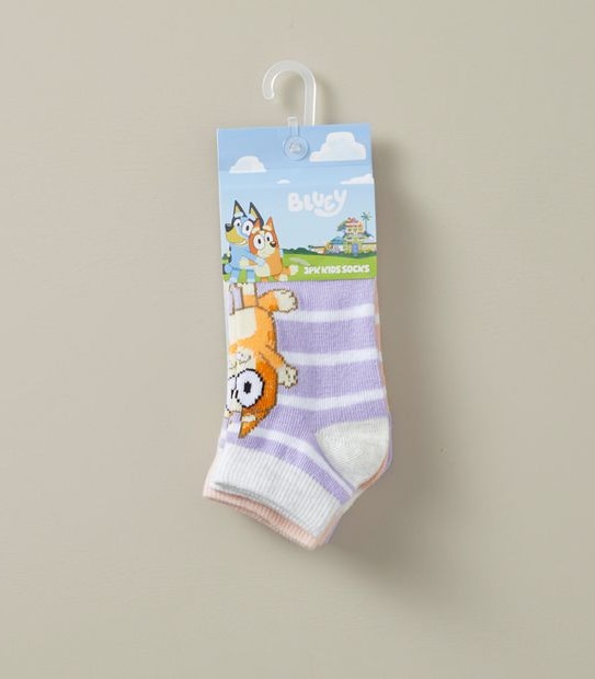 3 Pack Bluey Socks