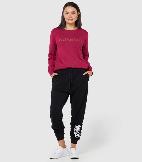 Mossimo Script Trackpants - Black