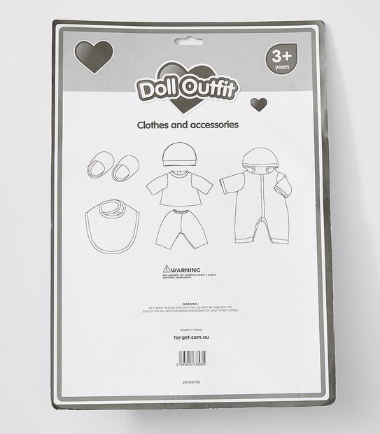 Baby Doll Outfit 5 Pack Assorted