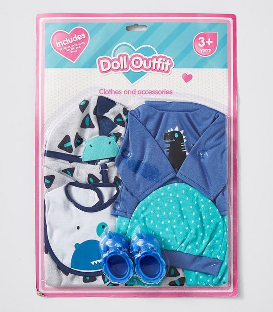 Baby Doll Outfit 5 Pack Assorted